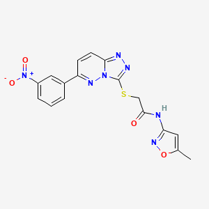 N-(5-methylisoxazol-3-yl)-2-((6-(3-nitrophenyl)-[1,2,4]triazolo[4,3-b]pyridazin-3-yl)thio)acetamide
