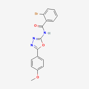 2-bromo-N-(5-(4-methoxyphenyl)-1,3,4-oxadiazol-2-yl)benzamide