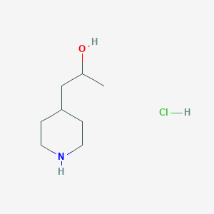 molecular formula C8H18ClNO B2895647 4-(2-羟丙基)哌啶盐酸盐 CAS No. 1126084-45-4