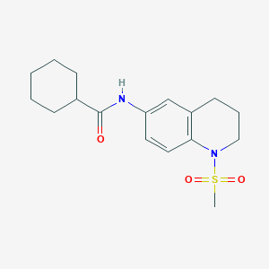 N-(1-(methylsulfonyl)-1,2,3,4-tetrahydroquinolin-6-yl)cyclohexanecarboxamide