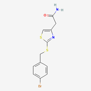 2-(2-((4-Bromobenzyl)thio)thiazol-4-yl)acetamide
