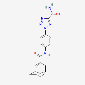 2-(4-((1s,3s)-adamantane-1-carboxamido)phenyl)-2H-tetrazole-5-carboxamide