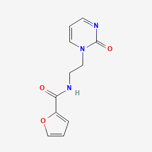 molecular formula C11H11N3O3 B2895656 N-(2-(2-氧代嘧啶-1(2H)-基)乙基)呋喃-2-甲酰胺 CAS No. 2309603-46-9