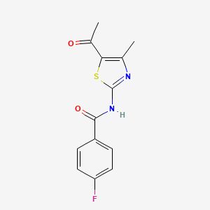 N-(5-Acetyl-4-methylthiazol-2-YL)-4-fluorobenzamide