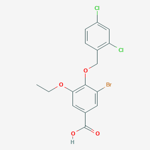 3-Bromo-4-[(2,4-dichlorobenzyl)oxy]-5-ethoxybenzoic acid