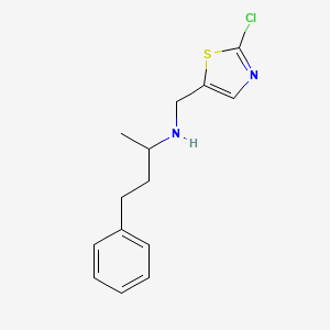 molecular formula C14H17ClN2S B2895687 N-[(2-chloro-1,3-thiazol-5-yl)methyl]-4-phenyl-2-butanamine CAS No. 865660-16-8