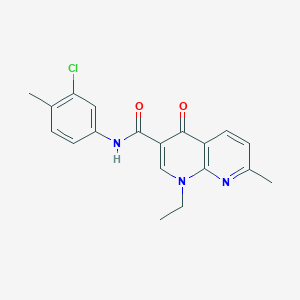 N-(3-chloro-4-methylphenyl)-1-ethyl-7-methyl-4-oxo-1,4-dihydro-1,8-naphthyridine-3-carboxamide