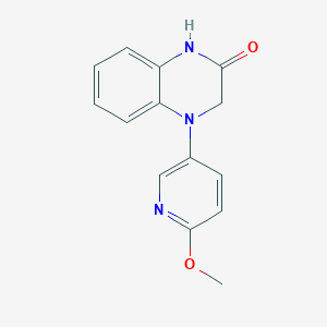 4-(6-Methoxypyridin-3-yl)-1,3-dihydroquinoxalin-2-one
