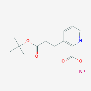 Potassium 3-[3-(tert-butoxy)-3-oxopropyl]pyridine-2-carboxylate