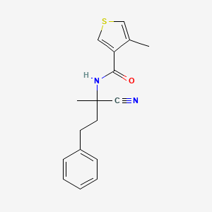 N-(1-cyano-1-methyl-3-phenylpropyl)-4-methylthiophene-3-carboxamide