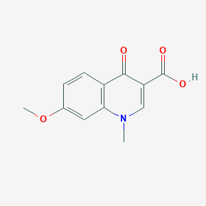 molecular formula C12H11NO4 B2895735 7-Methoxy-1-methyl-4-oxo-1,4-dihydroquinoline-3-carboxylic acid CAS No. 43170-75-8