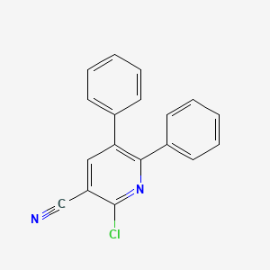 molecular formula C18H11ClN2 B2895747 2-Chloro-5,6-diphenylpyridine-3-carbonitrile CAS No. 1292992-46-1