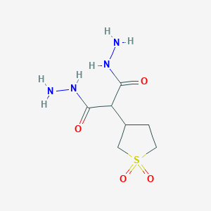 molecular formula C7H14N4O4S B2895785 2-(1,1-Dioxidotetrahydro-3-thienyl)malonohydrazide CAS No. 53050-29-6