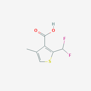molecular formula C7H6F2O2S B2895790 2-(Difluoromethyl)-4-methylthiophene-3-carboxylic acid CAS No. 2248367-96-4