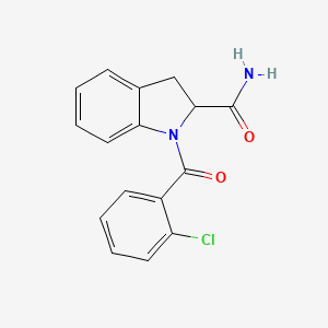 1-(2-Chlorobenzoyl)indoline-2-carboxamide