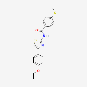 N-(4-(4-ethoxyphenyl)thiazol-2-yl)-4-(methylthio)benzamide
