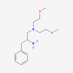 molecular formula C15H26N2O2 B2895804 (2-Amino-3-phenylpropyl)bis(2-methoxyethyl)amine CAS No. 1285634-41-4
