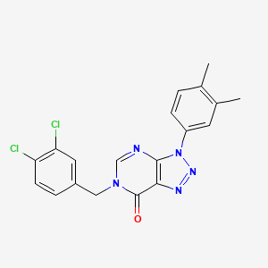 molecular formula C19H15Cl2N5O B2895813 6-[(3,4-Dichlorophenyl)methyl]-3-(3,4-dimethylphenyl)triazolo[4,5-d]pyrimidin-7-one CAS No. 893920-77-9