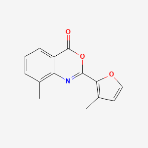 molecular formula C14H11NO3 B2895818 8-Methyl-2-(3-methylfuran-2-yl)-3,1-benzoxazin-4-one CAS No. 2580227-87-6