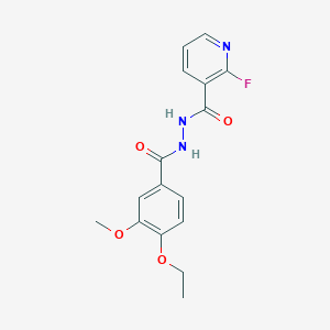 N'-(4-ethoxy-3-methoxybenzoyl)-2-fluoropyridine-3-carbohydrazide