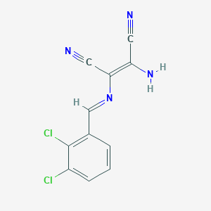 2-Amino-3-[(2,3-dichlorobenzylidene)amino]-2-butenedinitrile