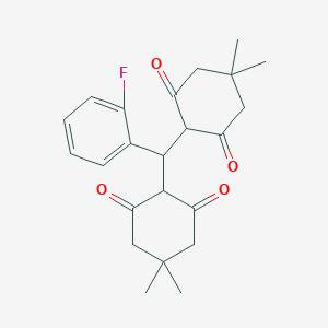 2-[(4,4-Dimethyl-2,6-dioxocyclohexyl)(2-fluorophenyl)methyl]-5,5-dimethyl-1,3-cyclohexanedione