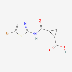 2-[(5-Bromo-1,3-thiazol-2-yl)carbamoyl]cyclopropane-1-carboxylic acid
