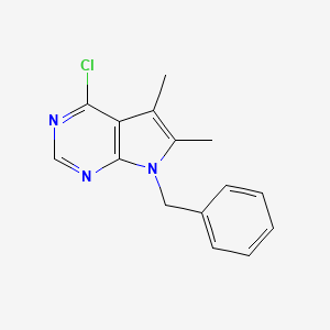 7-benzyl-4-chloro-5,6-dimethyl-7H-pyrrolo[2,3-d]pyrimidine