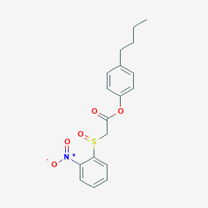 molecular formula C18H19NO5S B2895892 (4-丁基苯基) 2-(2-硝基苯基)亚磺酸乙酸酯 CAS No. 957481-57-1