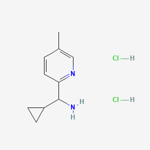 molecular formula C10H16Cl2N2 B2895907 Cyclopropyl(5-methylpyridin-2-yl)methanamine dihydrochloride CAS No. 2197057-41-1