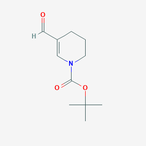 molecular formula C11H17NO3 B2895909 叔丁基5-甲酰基-1,2,3,4-四氢吡啶-1-羧酸酯 CAS No. 1374654-03-1