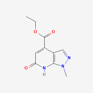 ethyl 1-methyl-6-oxo-6,7-dihydro-1H-pyrazolo[3,4-b]pyridine-4-carboxylate