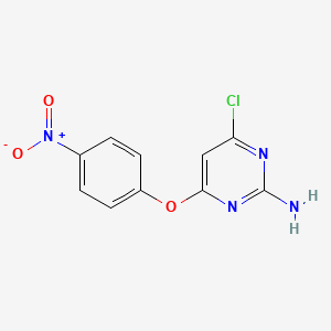 molecular formula C10H7ClN4O3 B2895912 4-Chloro-6-(4-nitrophenoxy)pyrimidin-2-amine CAS No. 130035-46-0