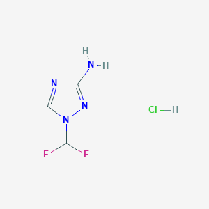 1-(difluoromethyl)-1H-1,2,4-triazol-3-amine hydrochloride
