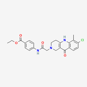 molecular formula C24H24ClN3O4 B2895919 N-(4-ethylphenyl)-2-[6-(5-methyl-1,3,4-oxadiazol-2-yl)-1H-indol-1-yl]acetamide CAS No. 1116060-32-2