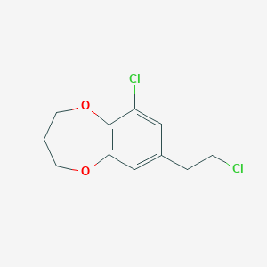 6-chloro-8-(2-chloroethyl)-3,4-dihydro-2H-1,5-benzodioxepine
