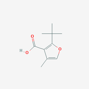 molecular formula C10H14O3 B2895941 2-Tert-butyl-4-methylfuran-3-carboxylic acid CAS No. 2445793-67-7