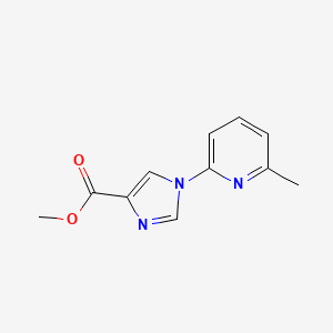 molecular formula C11H11N3O2 B2895946 1-(6-甲基-2-吡啶基)-1H-咪唑-4-羧酸甲酯 CAS No. 220965-34-4