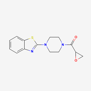 [4-(1,3-Benzothiazol-2-yl)piperazin-1-yl]-(oxiran-2-yl)methanone