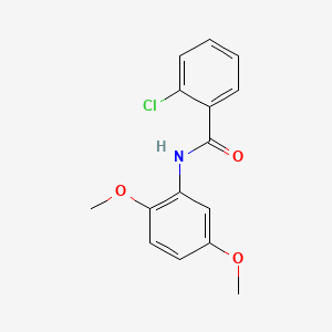 molecular formula C15H14ClNO3 B2895979 2-chloro-N-(2,5-dimethoxyphenyl)benzamide CAS No. 196938-30-4