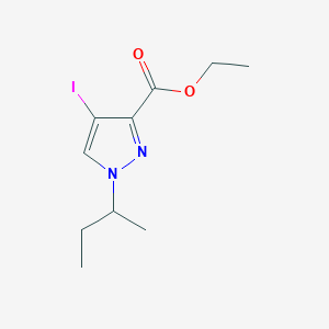 molecular formula C10H15IN2O2 B2895992 ethyl 1-sec-butyl-4-iodo-1H-pyrazole-3-carboxylate CAS No. 1856044-52-4