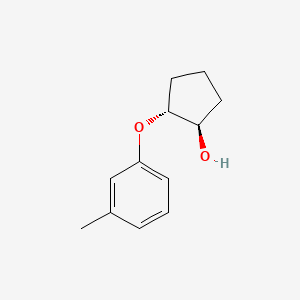 molecular formula C12H16O2 B2895998 (1R,2R)-2-(3-methylphenoxy)cyclopentan-1-ol CAS No. 1520879-28-0; 1931949-03-9