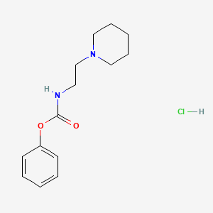 molecular formula C14H21ClN2O2 B2896035 phenyl N-(2-piperidinoethyl)carbamate hydrochloride CAS No. 1170975-46-8