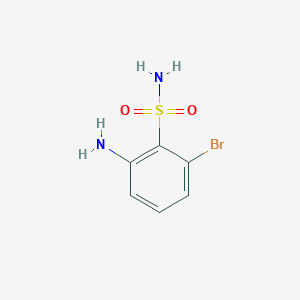 molecular formula C6H7BrN2O2S B2896038 2-Amino-6-bromobenzenesulfonamide CAS No. 71254-69-8