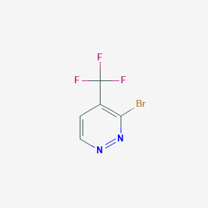 molecular formula C5H2BrF3N2 B2896040 3-溴-4-(三氟甲基)吡哒嗪 CAS No. 2091609-24-2