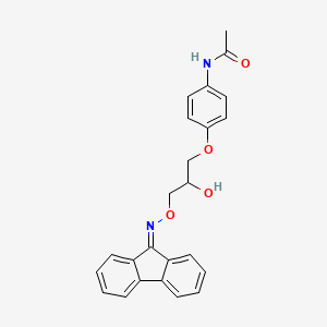molecular formula C24H22N2O4 B2896053 N-(4-{3-[(9H-芴-9-亚甲基氨基)氧基]-2-羟基丙氧基}苯基)乙酰胺 CAS No. 896086-66-1