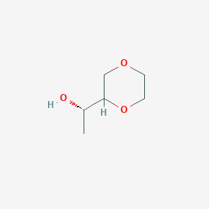 molecular formula C6H12O3 B2896066 (1S)-1-(1,4-二氧六环-2-基)乙醇 CAS No. 1372875-59-6
