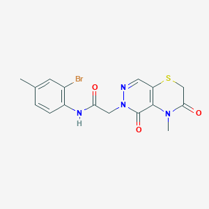molecular formula C16H15BrN4O3S B2896104 1-乙酰基-N-(4-甲氧基苯基)-3,3-二甲基吲哚-5-磺酰胺 CAS No. 1251674-44-8