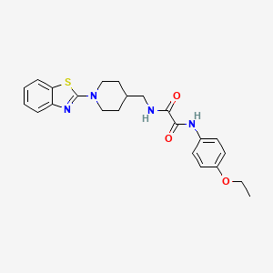 molecular formula C23H26N4O3S B2896106 N1-((1-(benzo[d]thiazol-2-yl)piperidin-4-yl)methyl)-N2-(4-ethoxyphenyl)oxalamide CAS No. 1797591-51-5