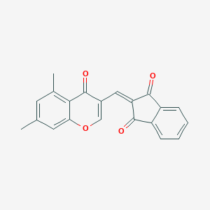 molecular formula C21H14O4 B289612 2-[(5,7-dimethyl-4-oxo-4H-chromen-3-yl)methylene]-1H-indene-1,3(2H)-dione 